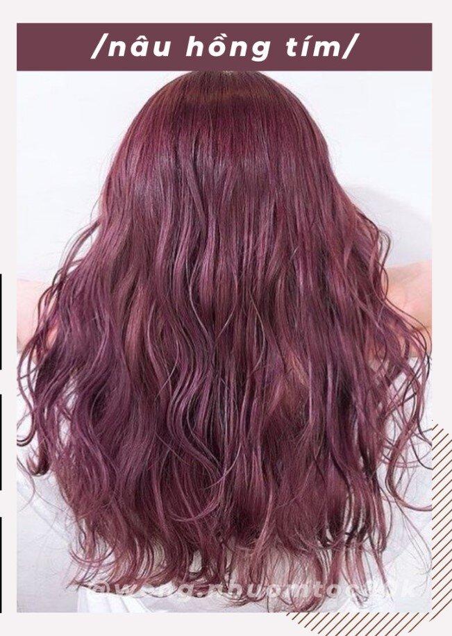Nhuộm tóc màu tím 9 cách SÀNH ĐIỆU và NỔI BẬT cho mái tóc cuốn hút