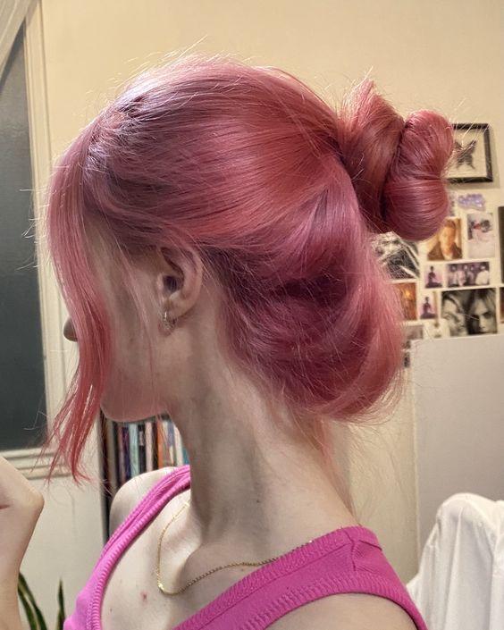 Công thức nhuộm tóc màu hồng tím chuẩn lên màu đẹp  Girly