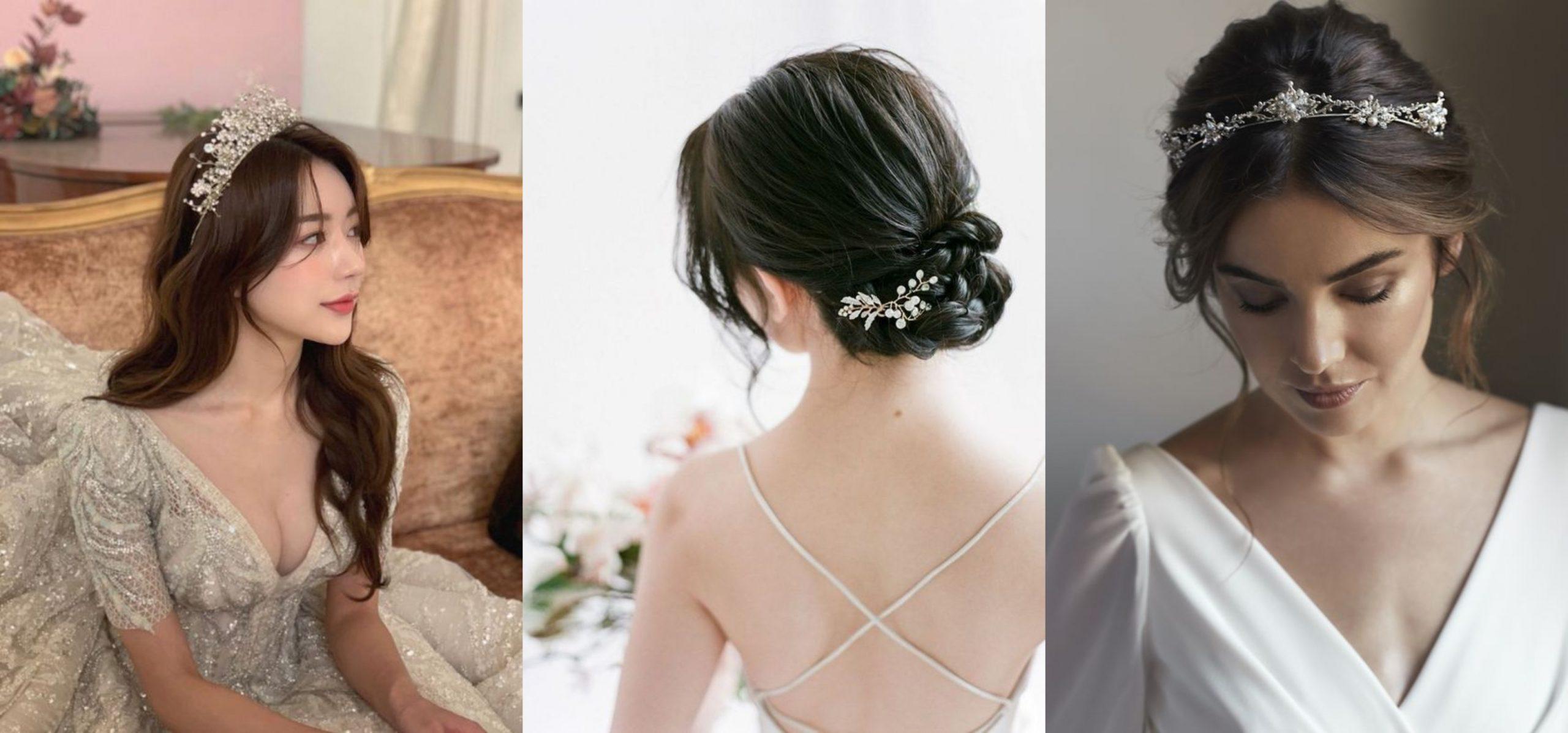 Cách làm các kiểu tóc cô dâu búi cao từ đơn giản đến nâng cao