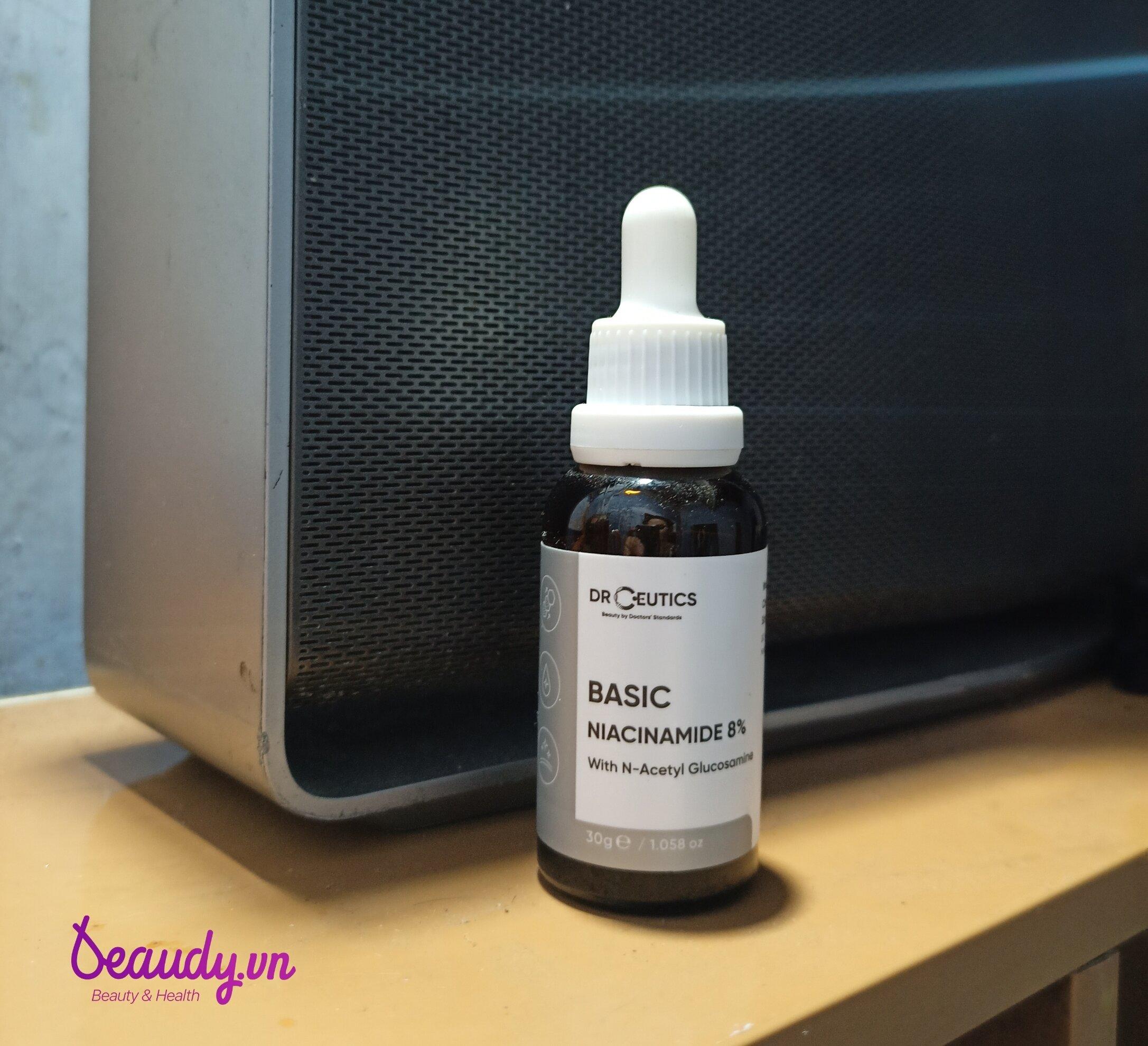 Review serum DrCeutics Basic Niacinamide 8 cải thiện lỗ chân lông to